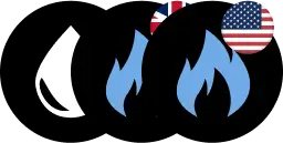 Exness 交易的主要大宗商品標誌，包括原油